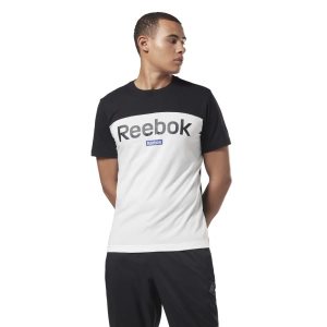 Reebok Training Essentials Linear Logo T Shirt Herren - Schwarz - DE 417-BSF